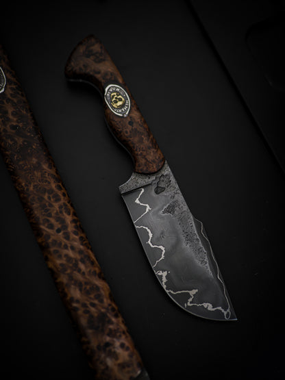 Berserker Built x Grizzly Forge | “Memento Mori” Knife & Tomahawk Set