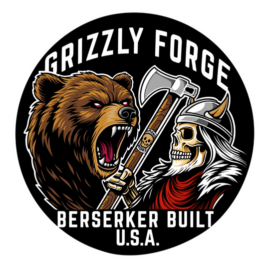 Berserker Built x Grizzly Forge | “Memento Mori” Knife & Tomahawk Set